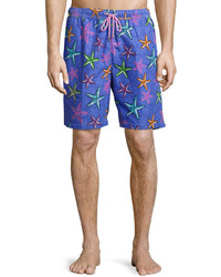 Фиолетовые шорты для плавания со звездами