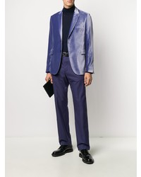 Мужской фиолетовый бархатный пиджак от Paul Smith