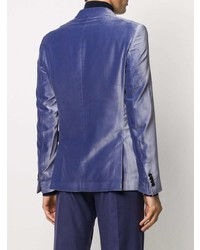 Мужской фиолетовый бархатный пиджак от Paul Smith