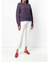 Женский фиолетовый вязаный свитер от Rag & Bone