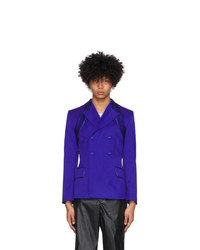 Фиолетовый двубортный пиджак