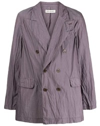 Мужской фиолетовый двубортный пиджак от Our Legacy