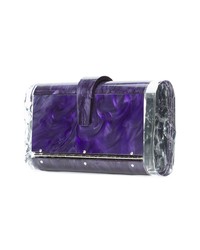 Фиолетовый клатч от Edie Parker