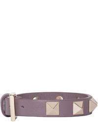 Фиолетовый кожаный браслет от Valentino