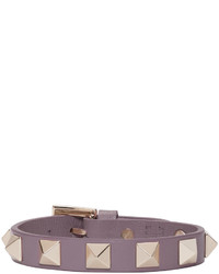 Фиолетовый кожаный браслет от Valentino
