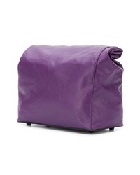 Фиолетовый кожаный клатч от Simon Miller