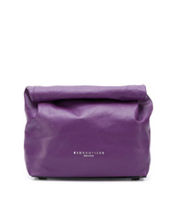 Фиолетовый кожаный клатч от Simon Miller