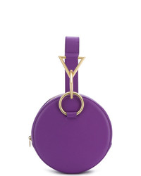 Фиолетовый кожаный клатч от Tara Zadeh