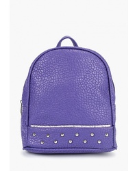 Женский фиолетовый кожаный рюкзак
