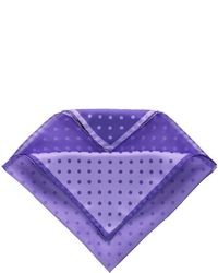 Фиолетовый нагрудный платок в горошек
