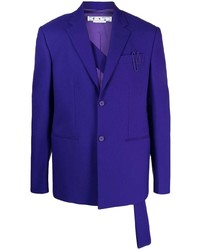 Мужской фиолетовый пиджак от Off-White