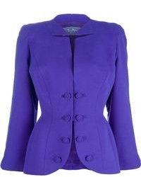 Женский фиолетовый пиджак от Thierry Mugler
