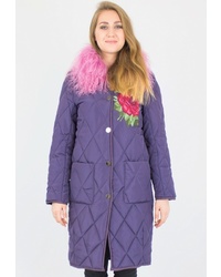 Женский фиолетовый пуховик от Dasti