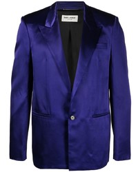 Фиолетовый сатиновый пиджак