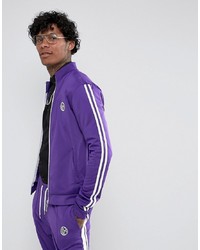 Фиолетовый свитер на молнии