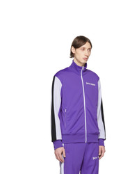 Мужской фиолетовый свитер на молнии от Palm Angels