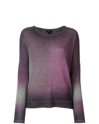 Женский фиолетовый свитер с круглым вырезом от Avant Toi