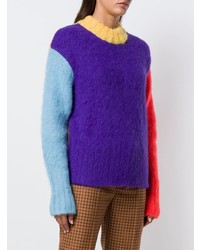 Женский фиолетовый свитер с круглым вырезом от Neul