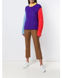 Женский фиолетовый свитер с круглым вырезом от Neul