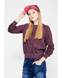Женский фиолетовый свитер с круглым вырезом от G Star