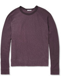 Мужской фиолетовый свитер с круглым вырезом от James Perse