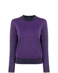Женский фиолетовый свитер с круглым вырезом от Joseph