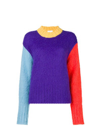 Женский фиолетовый свитер с круглым вырезом от Neul