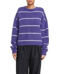 Фиолетовый свободный свитер