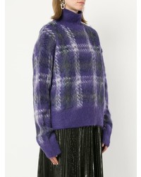 Фиолетовый свободный свитер от Le Ciel Bleu