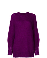 Фиолетовый свободный свитер от Isabel Marant