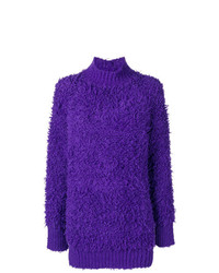 Фиолетовый свободный свитер от Marni