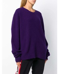 Фиолетовый свободный свитер от Unravel Project