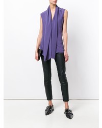 Фиолетовый топ без рукавов от Haider Ackermann
