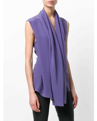 Фиолетовый топ без рукавов от Haider Ackermann