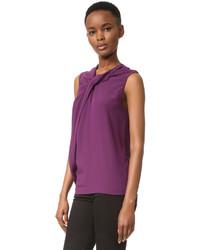 Фиолетовый топ без рукавов от Carven