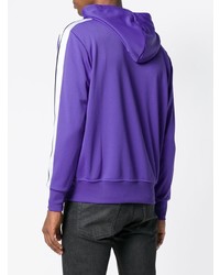 Мужской фиолетовый худи с принтом от Palm Angels