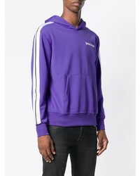 Мужской фиолетовый худи с принтом от Palm Angels
