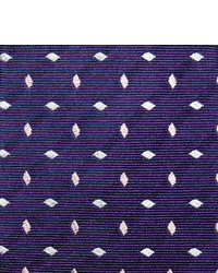 Мужской фиолетовый шелковый галстук с вышивкой от Turnbull & Asser