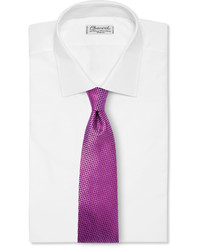 Мужской фиолетовый шелковый галстук от Charvet