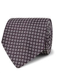 Мужской фиолетовый шелковый галстук от Drakes