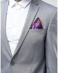 Фиолетовый шелковый нагрудный платок с принтом от Original Penguin