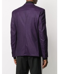 Мужской фиолетовый шерстяной пиджак от Z Zegna
