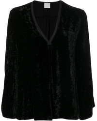 Черная бархатная блузка от Forte Forte