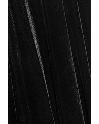 Черная бархатная длинная юбка от Etro