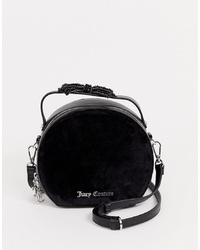 Черная бархатная сумка через плечо от Juicy Couture