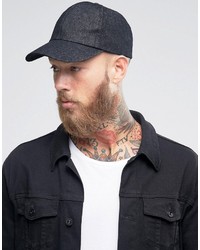 Мужская черная бейсболка от Reclaimed Vintage