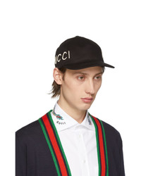 Мужская черная бейсболка от Gucci