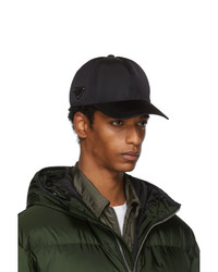 Мужская черная бейсболка от Prada