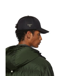 Мужская черная бейсболка от Prada