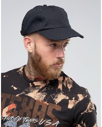 Мужская черная бейсболка от Reclaimed Vintage